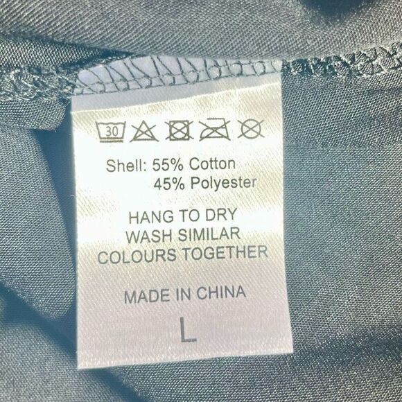 NWT Futurino Black Bohemian Crew Neck Shift Dress Large - Picture 11 of 11